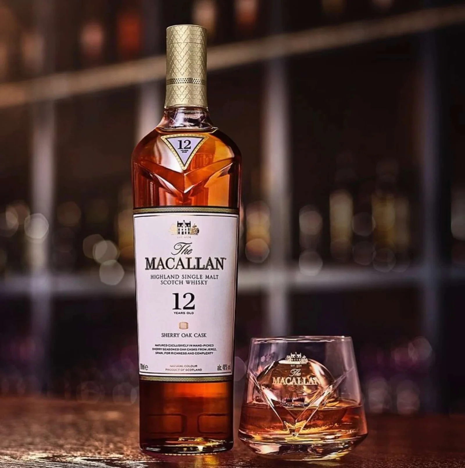 The Macallan Sherry Oak 12 Year Old Single Malt Scotch Whisky 750ml - Image 2